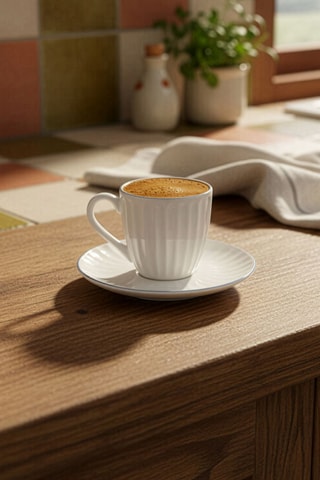 Juego de café de porcelana - 6 personas