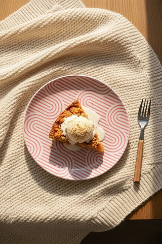 6 platos de postre de porcelana - 19 cm