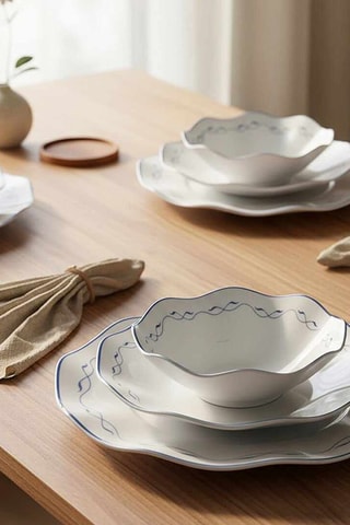 Vajilla de porcelana - 24 piezas