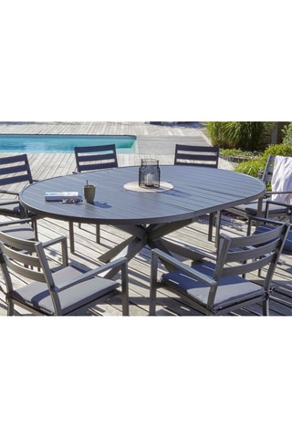 Mesa de jardín extensible Pelosa - 6/8 plazas - 145/199  x 75 x 145 cm