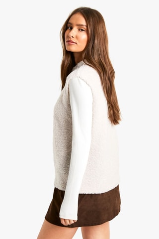 Mouwloos Vest - Ecru