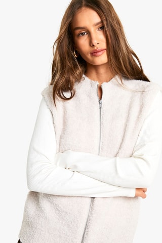 Mouwloos Vest - Ecru