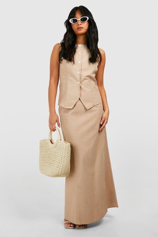 Mouwloos Vest - Beige