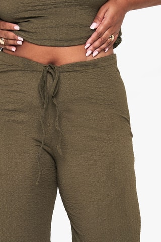 Broek Hoge Taille - Kaki