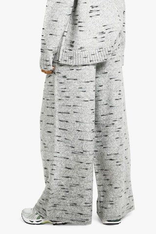 Broek Wide Legs - Gemêleerd Grijs