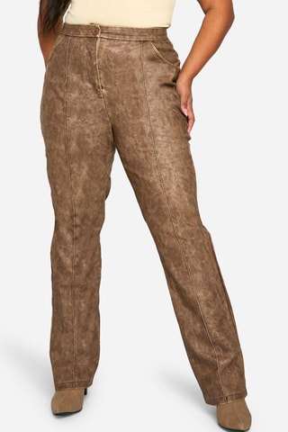 Broek Slim Fit - Gemêleerd Bruin