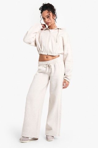 Broek Straight - Gemêleerd Lichtgrijs