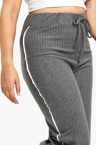 Broek Wide Legs Hoge Taille - Grijs