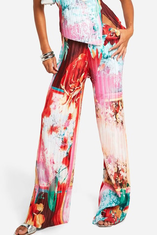Broek Wide Legs - Rood en Wit