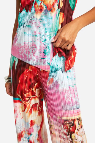 Broek Wide Legs - Rood en Wit