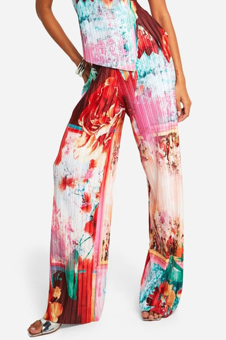 Broek Wide Legs - Rood en Wit