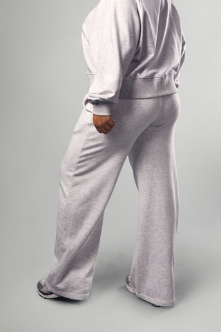 Broek Wide Legs - Gemêleerd Lichtgrijs
