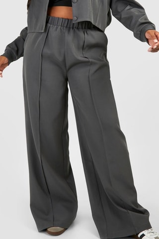 Broek Wide Legs - Antraciet