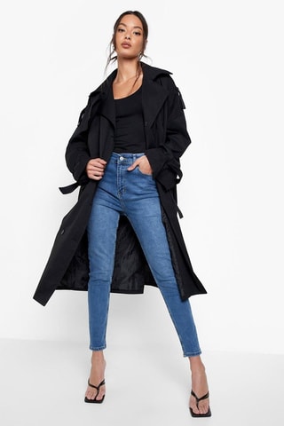 Jeans Skinny Hoge Taille - Blauw