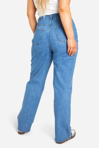 Jeans Hoge Taille Straight Cut - Lichtblauw
