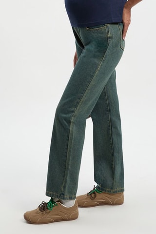 Jeans mom premaman - Blu