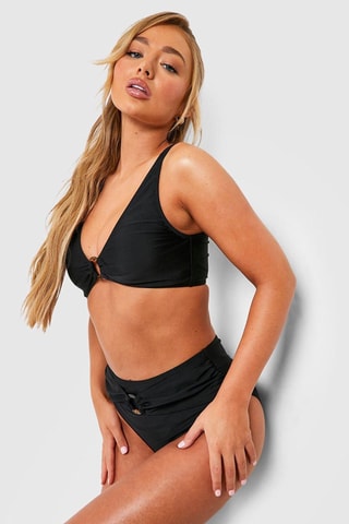 Bikinibroekje Hoge Taille - Zwart