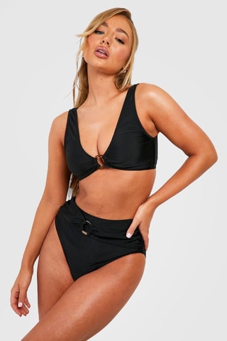Bikinibroekje Hoge Taille - Zwart