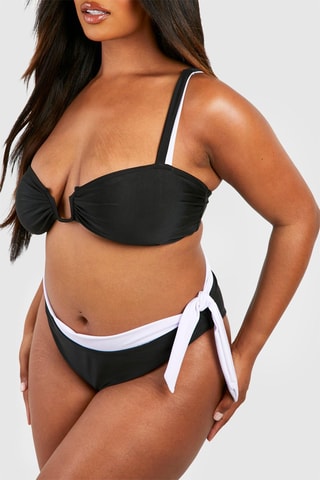 Bikinibroekje Hoge Taille - Zwart
