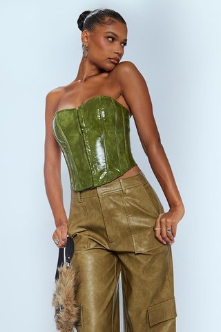 Strapless Top - Groen