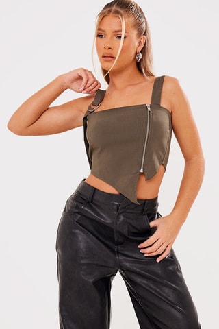 Crop Top - Kaki