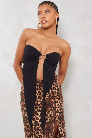 Strapless Top - zwart