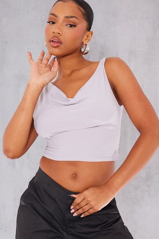 Crop Top - Grijs