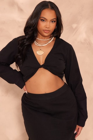 Crop Top - Zwart
