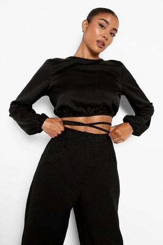 Crop Top - Zwart