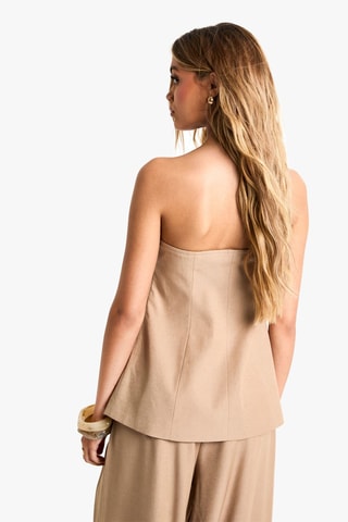 Top bustier - Taupe