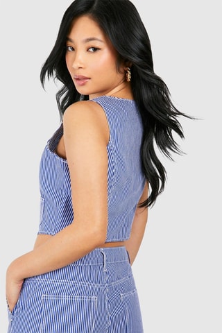 Crop Top - Kobaltblauw