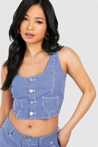 Crop Top - Kobaltblauw