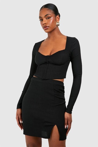 Crop Top - Zwart