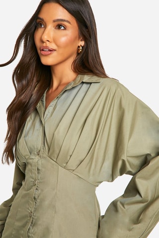 Blouse-jurk - Kaki