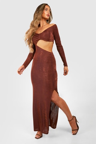 Robe longue - Marron