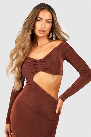 Robe longue - Marron