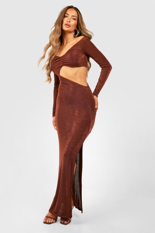 Robe longue - Marron