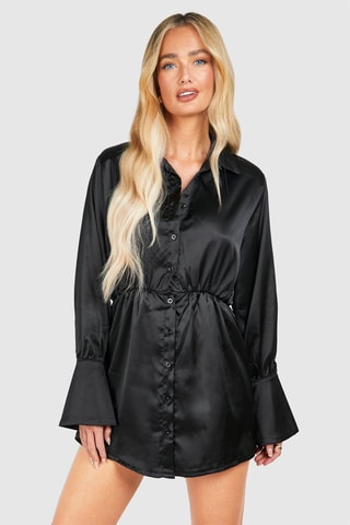 Blouse-jurk - Zwart