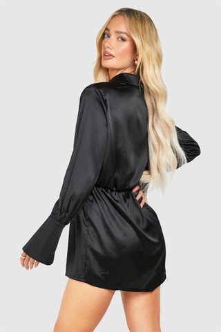 Blouse-jurk - Zwart