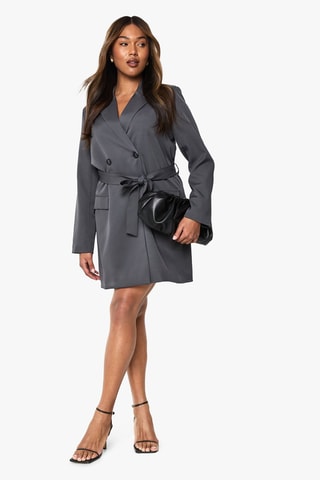 Blouse-jurk - Grijs