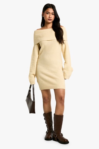 Trui-jurk - Beige