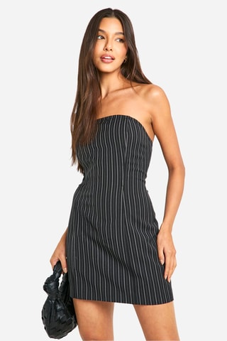 Strapless Jurk - Zwart