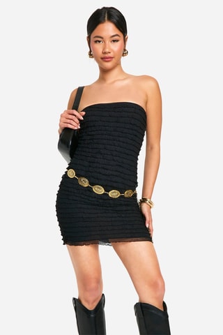 Strapless Jurk - Zwart