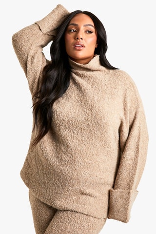 Trui-jurk - Camel