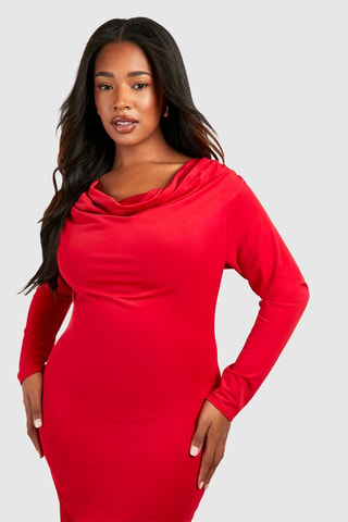 Rechte Jurk - Rood