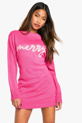 Trui-jurk - Roze