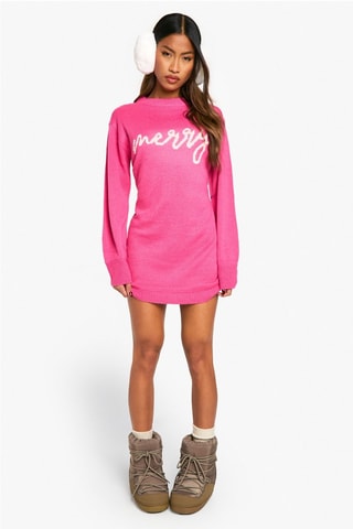 Trui-jurk - Roze