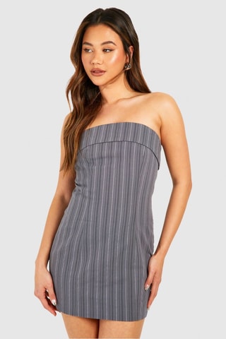 Abito bustier - Grigio