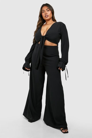 Geknoopte Jumpsuit - Zwart