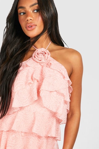Jurk met Ruches - Roze